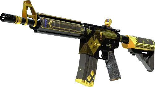M4A4 The Coalition skin with military badge artwork